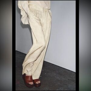 Zara, ZW collection pleated pants, size M
